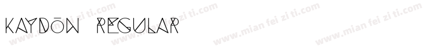 Kaydon Regular字体转换